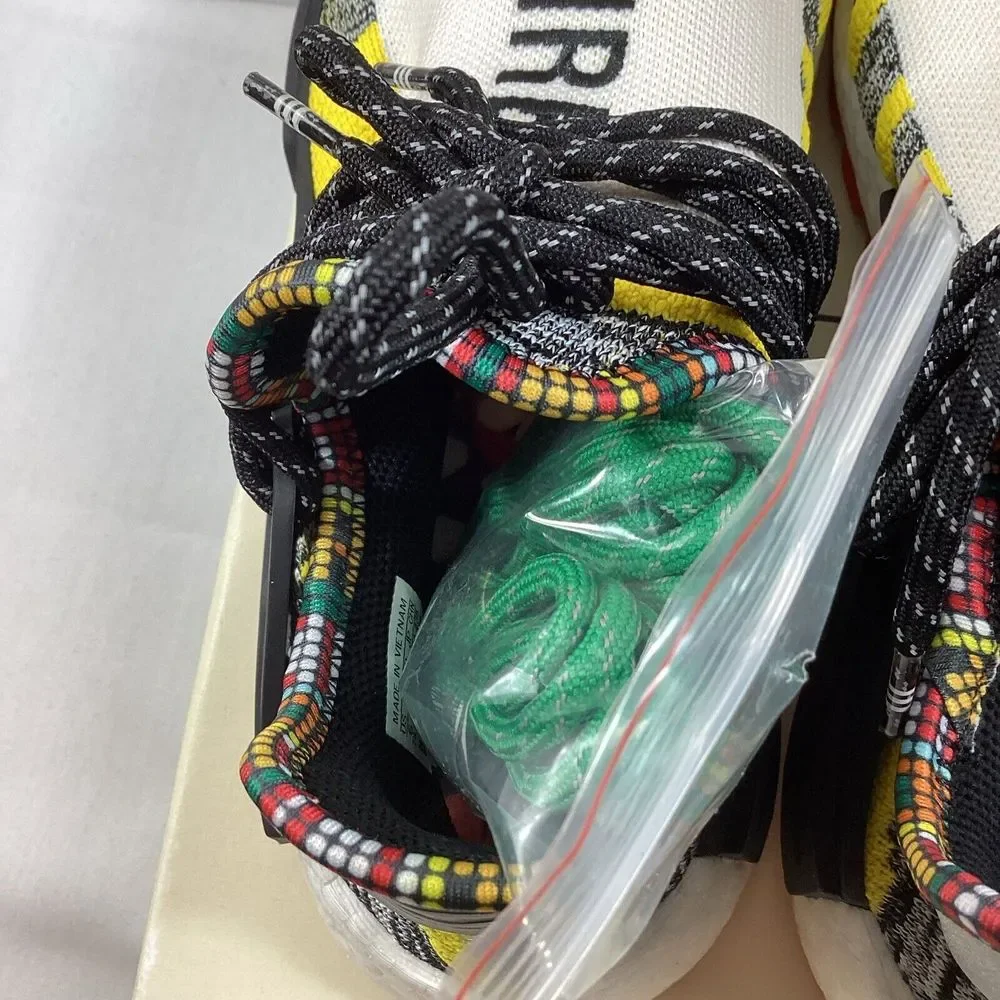 Adidas NMD Hu‎ Pharrell Solar Pack Red White Black Yellow Men's Sz 6 SKU # 3017